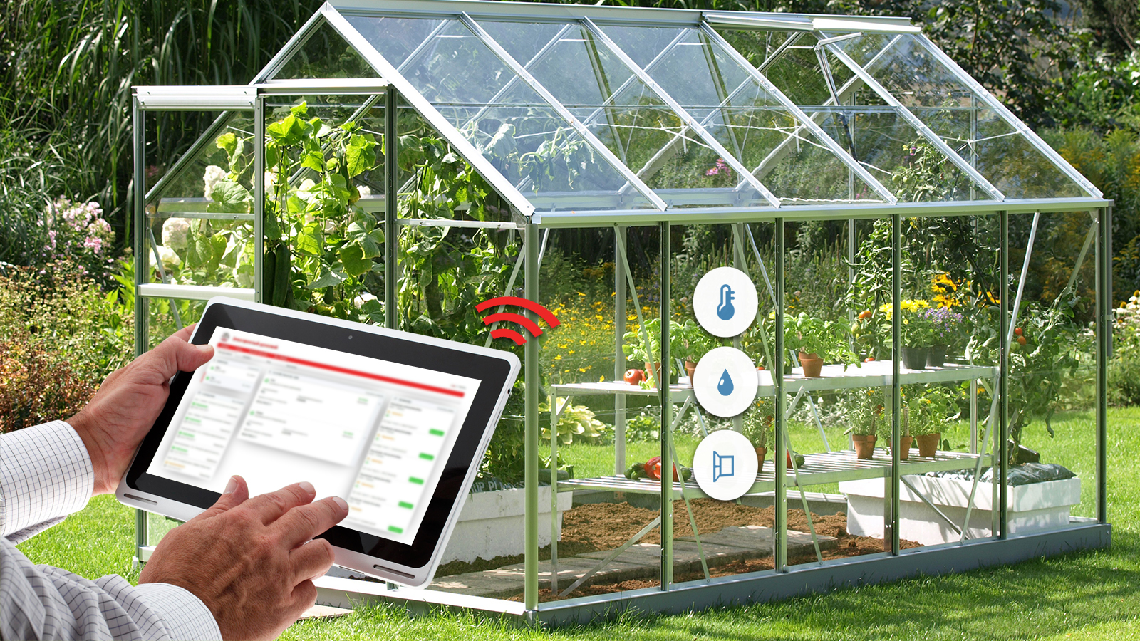 Benefits of automatic control systems in a commercial greenhouse